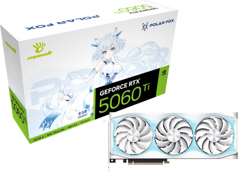 Manli Polar Fox GeForce RTX 5060 Ti OC 8GB GDDR7